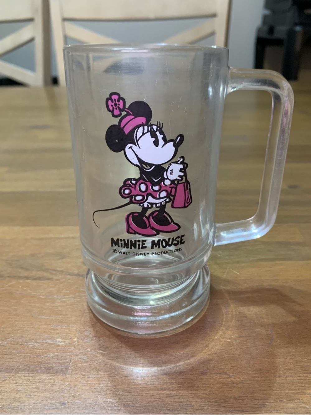 Minnie Mouse Glass Mug